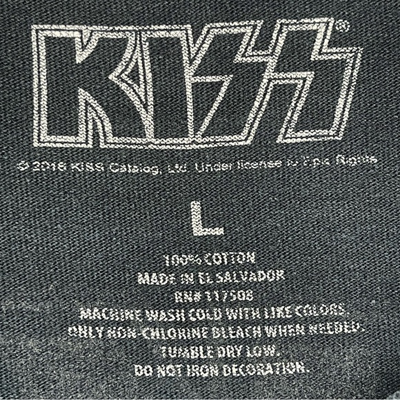 2018 Front & Back Reprint Kiss 2013 Monster Tour Shirt 🎸😝 Nice Vintage Fade - Picture 4 of 4